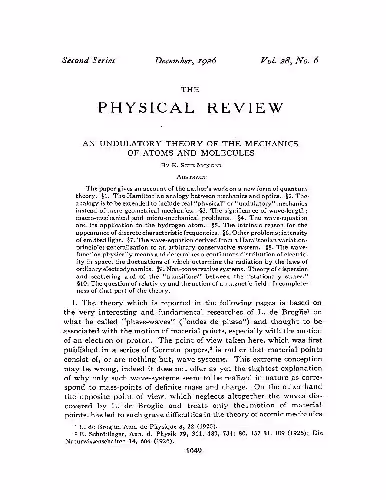 خرید و دانلود نسخه کامل کتاب Original Paper The Physical Review