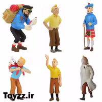 فیگور تن تن مجموعه 6 عددی پک اصلی TIN TIN