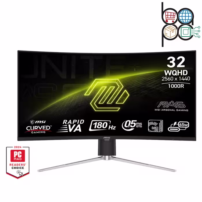 مانیتور گیمینگ MSI مدل MAG 325CQRF QD E2 با سایز 32 اینچ و پنل VA