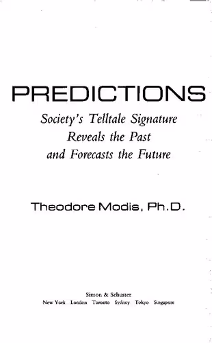 خرید و دانلود نسخه کامل کتاب Predictions: Society's Telltale Signature Reveals the Past and Forecasts the Future