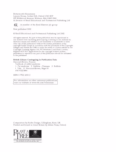 خرید و دانلود نسخه کامل کتاب Textbook of Rabbit Medicine