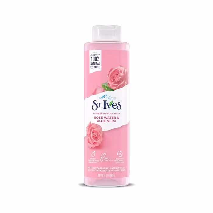 شامپو بدن سنت ایوز St.Ives مدل گل رز و آلوئه ورا اصل 650 میل