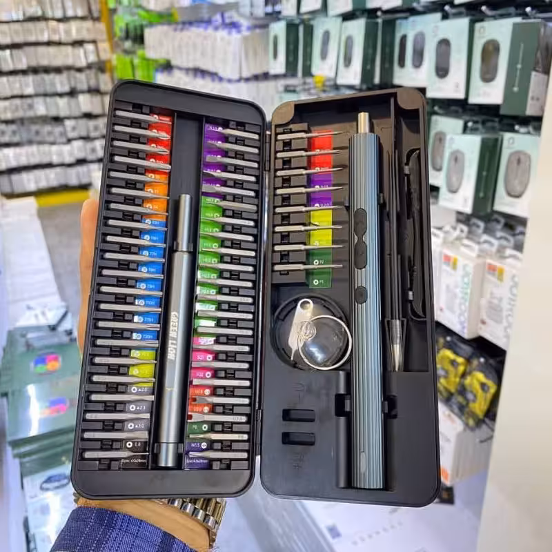 پیچ گوشتی برقی  GREEN SCREWDRIVER SET 58 in 1 electric