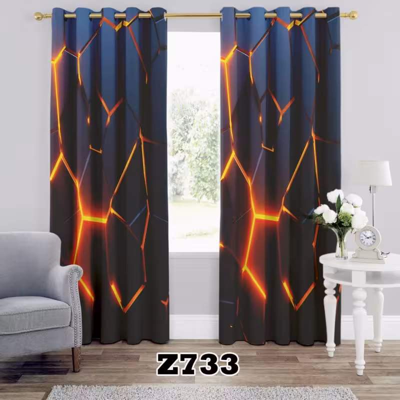 پرده سه بعدی طرح اسپرت سنگ