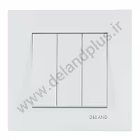 کلید سه پل مدل آسا سفید 98(مکانیزم قاب)