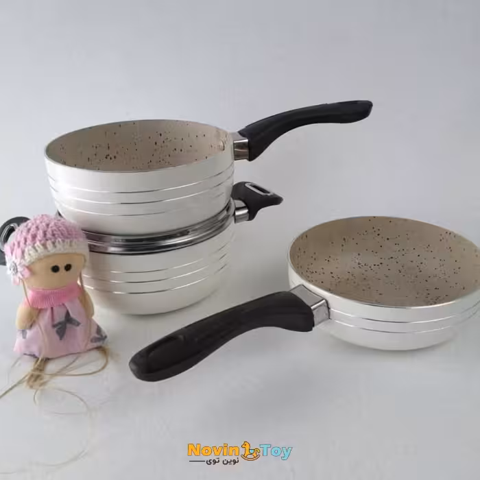 سرویس قابلمه 4 تکه تفلون کودک وایو vaio