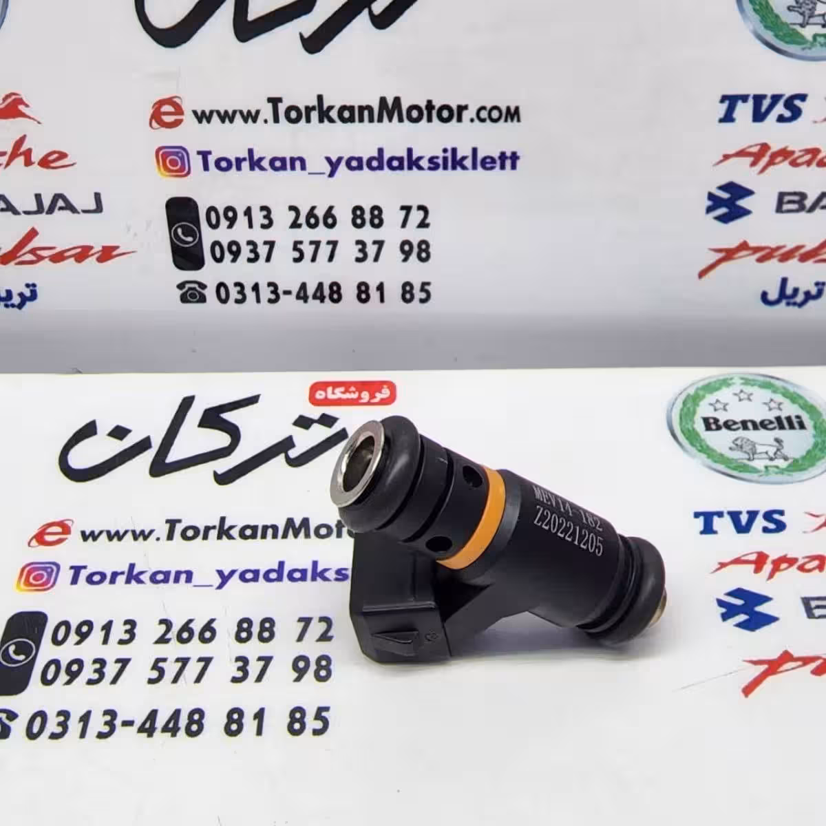 سوزن انژکتور موتور طرح کلیک ( مدل مشکی نارنجی ) 3 سوراخ