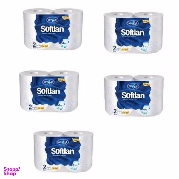 دستمال توالت سافتلن مدل 1661 بسته 5 عددی