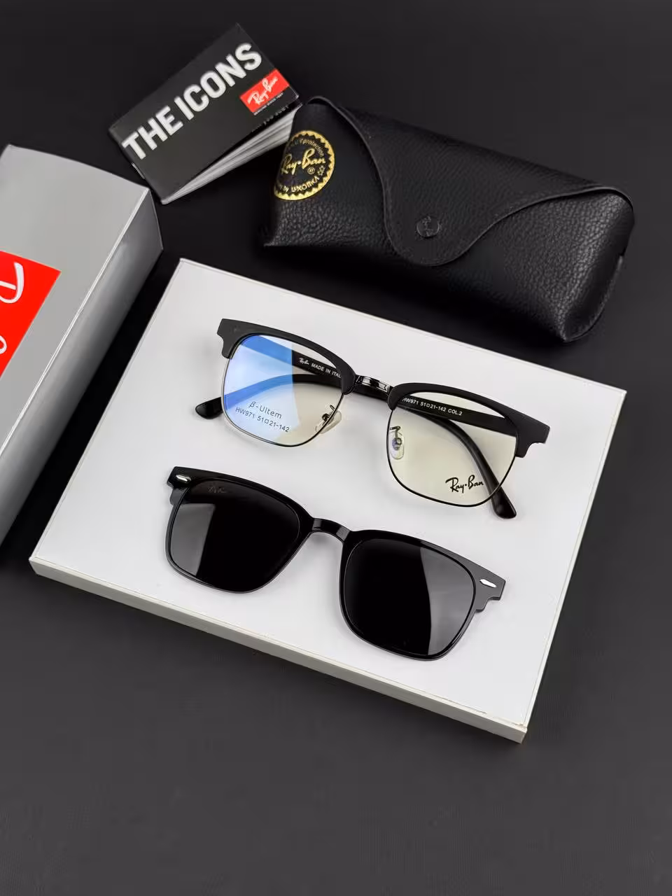 عینک کاوردار برند ریبن مدل RB971