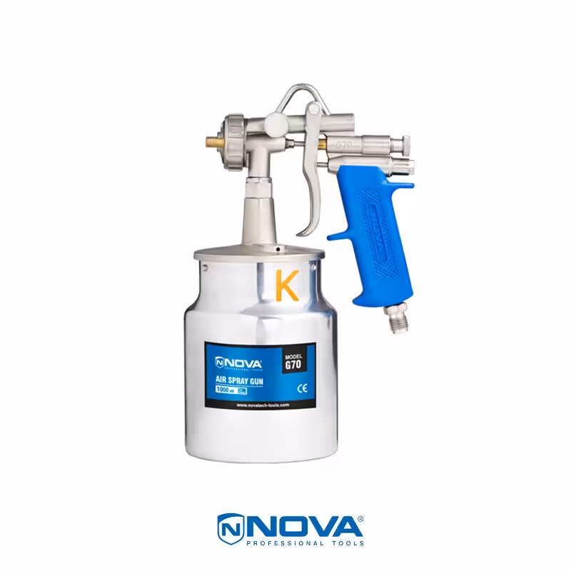 پیستوله رنگ پاش مدل G70 (کاسه زیر) نووا NOVA