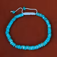 دستبند فیروزه خزامه کد 30426 - جواهری مشاهیر