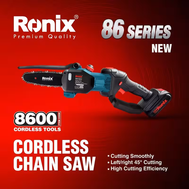 اره درخت شارژی رونیکس 15 سانتی  متری20ولت 8600