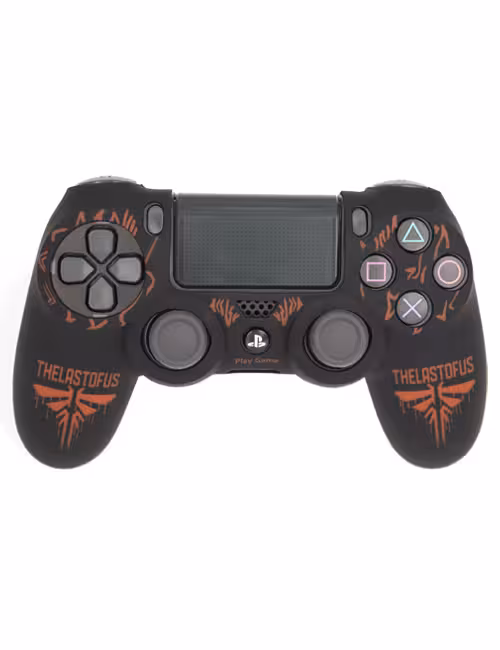 روکش محافظ دسته PS4 لیزری مشکی قرمز طرح آخرین بازمانده ما