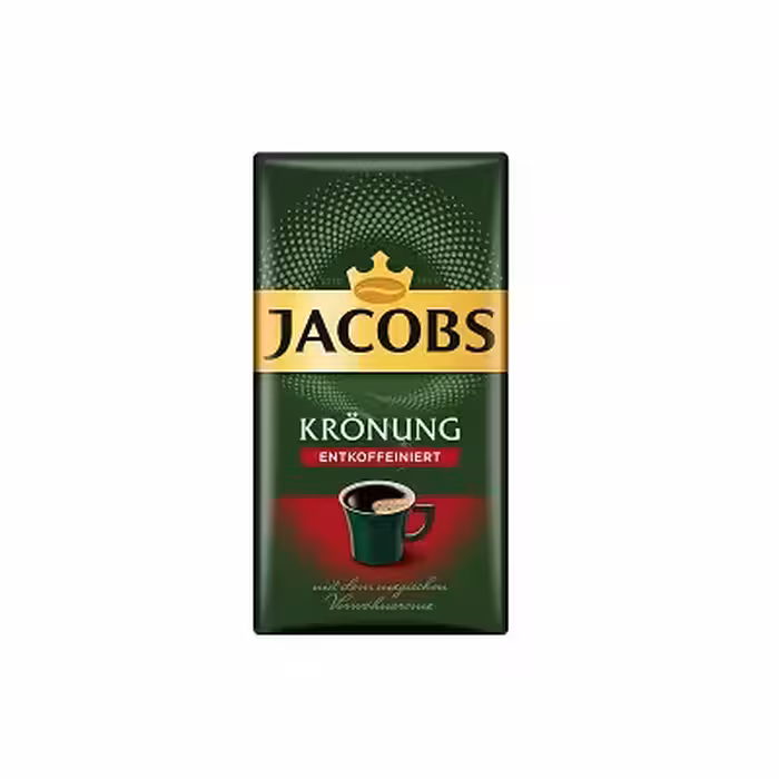 قهوه بدون کافئین جاکوبز Jacobs Krönung Entkoffeiniert وزن 500 گرم