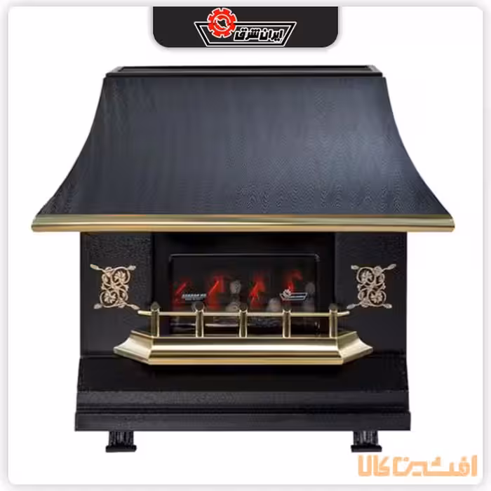 بخاری دودکش دار ایران شرق مدل 15000 (آذران CH150) طرح شومینه مهتاب