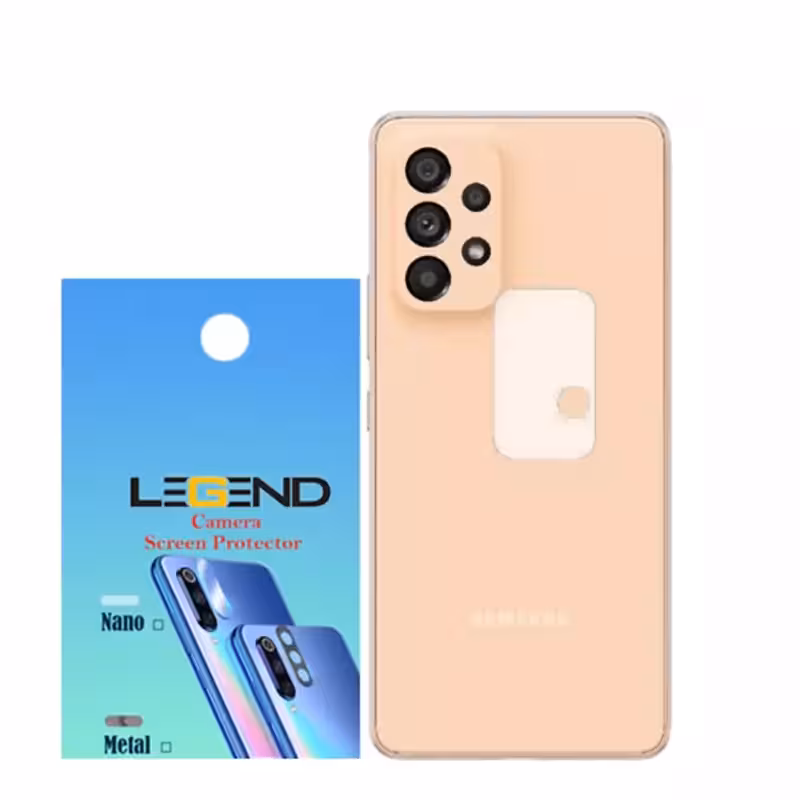 محافظ لنز دوربین لجند مدل نانو گلس مناسب برای موبایل سامسونگ Galaxy A53 5G