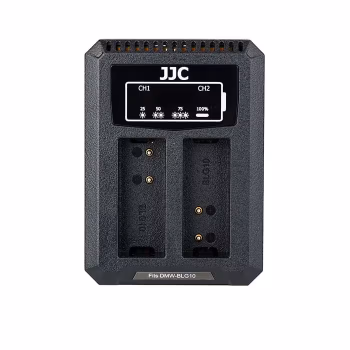شارژر دوقلو USB باتری دوربین های لایکا و پاناسونیک جی جی سی مدل DCH-BLG10