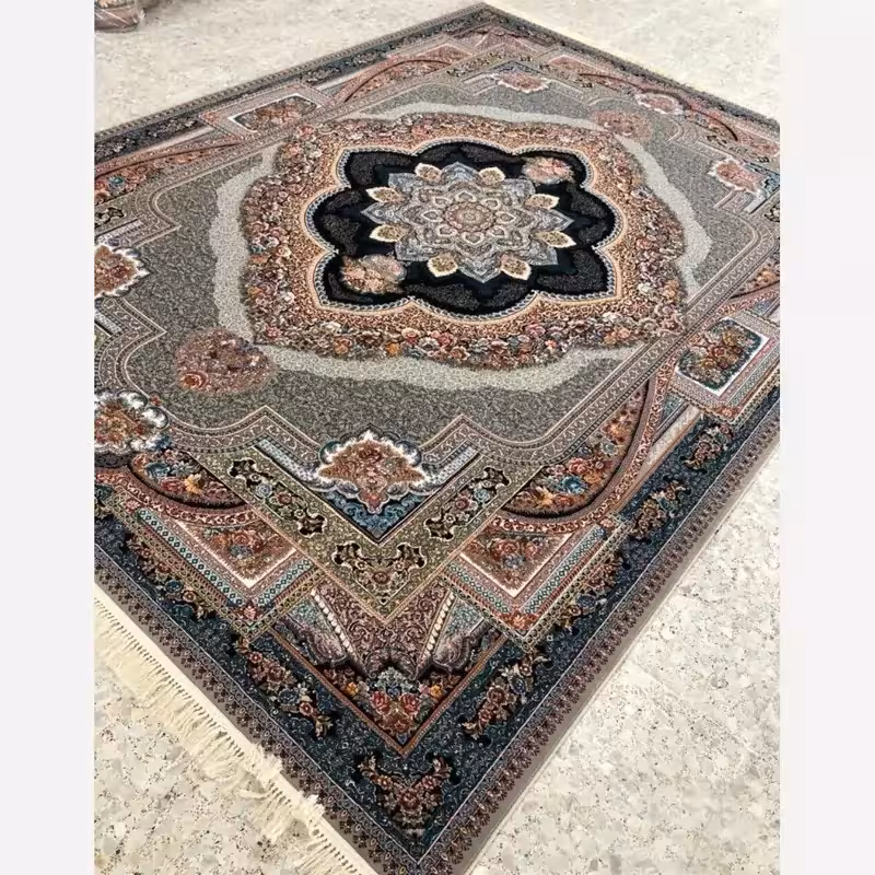 فرش700شانه ماشینی کاشان طرح باغ معلق فیلی12متری(باارسال رایگان)