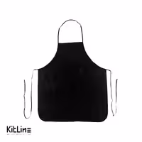 پیشبند گردنی پارچه ای مشکی تک فرم