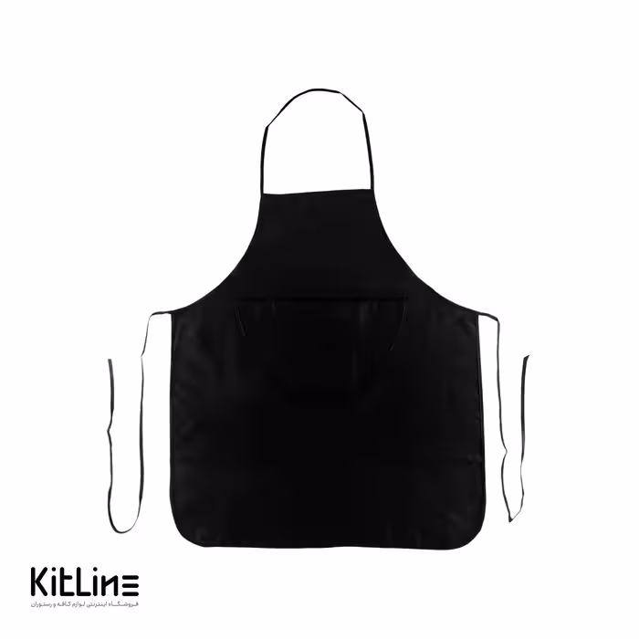 پیشبند گردنی پارچه ای مشکی تک فرم