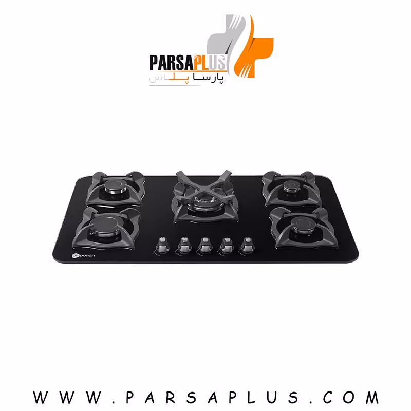 اجاق گاز شیشه ای درسا مدل آنا 5 شعله