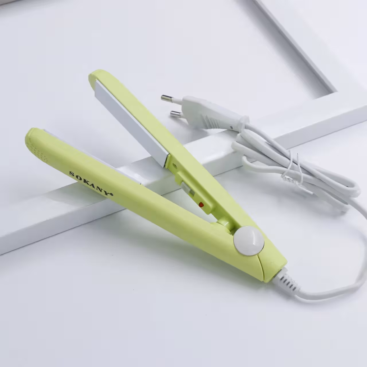 اتو مو مسافرتی مدل سوکانی sokany رنگ پسته ای 38283