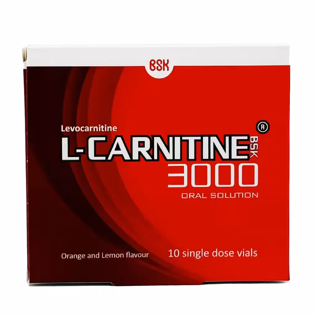 ویال مایع ال کارنیتین 3000 بی اس کی - 10 عددی