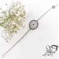 دستبند چشم نظر نقره با عیار925 کد 19857