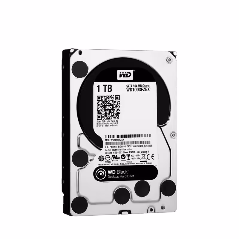 هارددیسک اینترنال وسترن دیجیتال مدل WD BLACK ظرفیت 1 ترابایت اکبند اورجینال