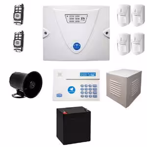 پک دزدگیر کلاسیک سیم کارتی – 4 چشمی ساده و ریموت برد بلند