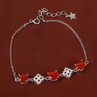 دستبند عقیق زنانه کد 31016 - جواهری مشاهیر