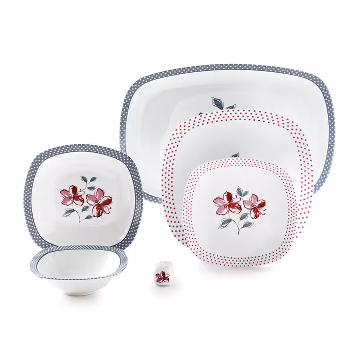 سرویس 27 پارچه 6 نفره طرح والنسیا ارغوانی