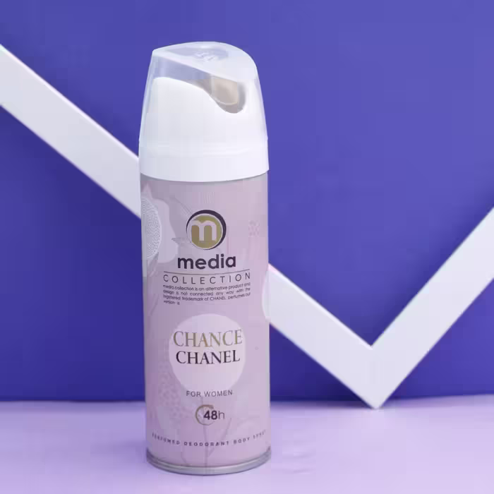 عمده فروشی اسپری زنانه media CHANCE CHANEL خوشبو کننده بدن مدیا 200میل 90366