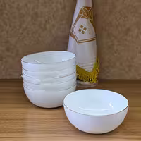 کاسه آبگوشت خوری لب طلا مجموعه 6 عددی برند گلدن اوپال