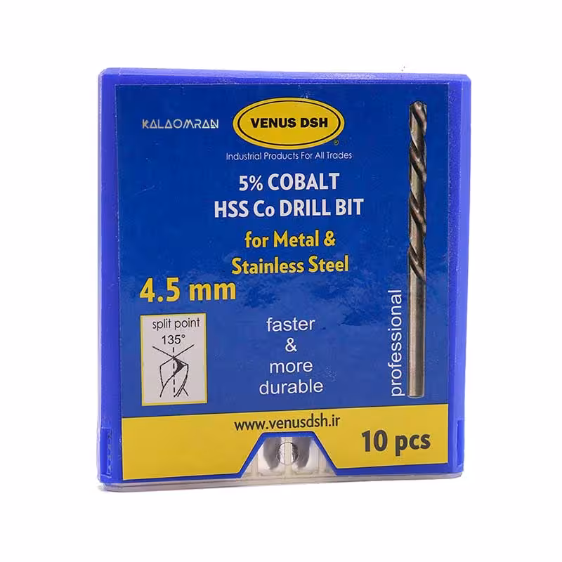 ست 10 عددی مته آهن سایز 4.5 میلی متر VENUS DSH