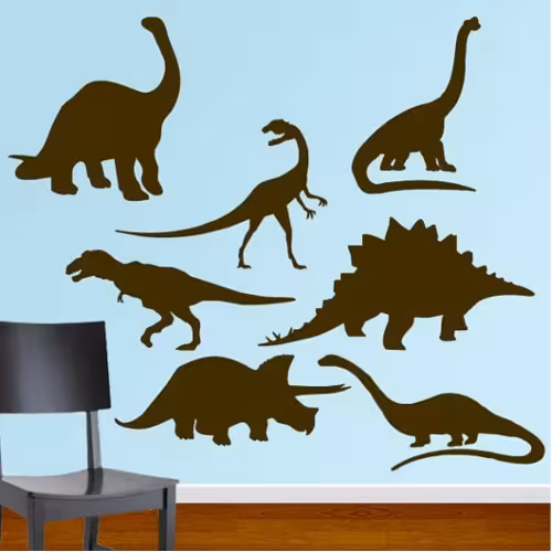 شابلون دیواری دایناسور کد 709