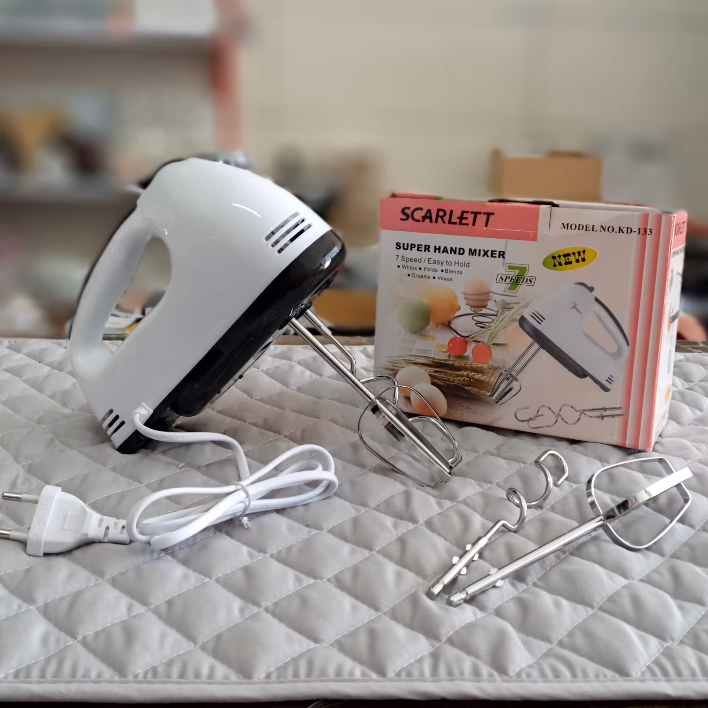 همزن برقی اسکارلت مدل scarlet hand  mixer  - KD .133 