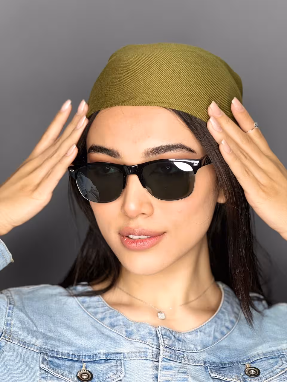عینک آفتابی مشکی زنانه مربعی v30 یووی 400