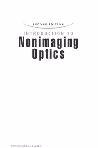خرید و دانلود نسخه کامل کتاب Introduction to Nonimaging Optics