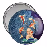 آینه جیبی خندالو مدل دخترونه کد 6151