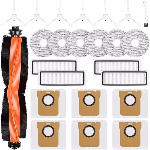 اکسسوری 24 عددی جارو رباتیک مناسب شیائومی دریم مدل های Xiaomi X10 / X20 Vacuum Cleaner, Dreame L10 Ultra/ L10s ultra/ L10s pro/ L10 prime ( ارسال 10 الی 15 روز کاری)