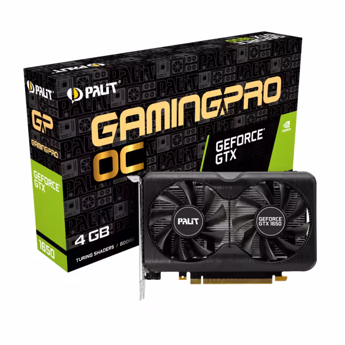 کارت گرافیک پلیت PALIT GeForce GTX1650 GamingPro OC 4G GDDR6