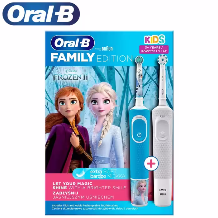 مسواک برقی دوقلو اورال بی Oral-B مدل Family Edition Frozen