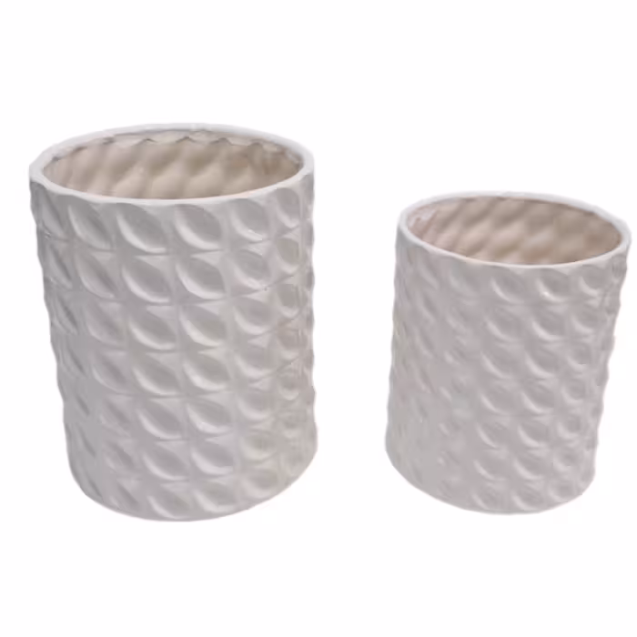 گلدان سرامیکی انگشتی دو تکه