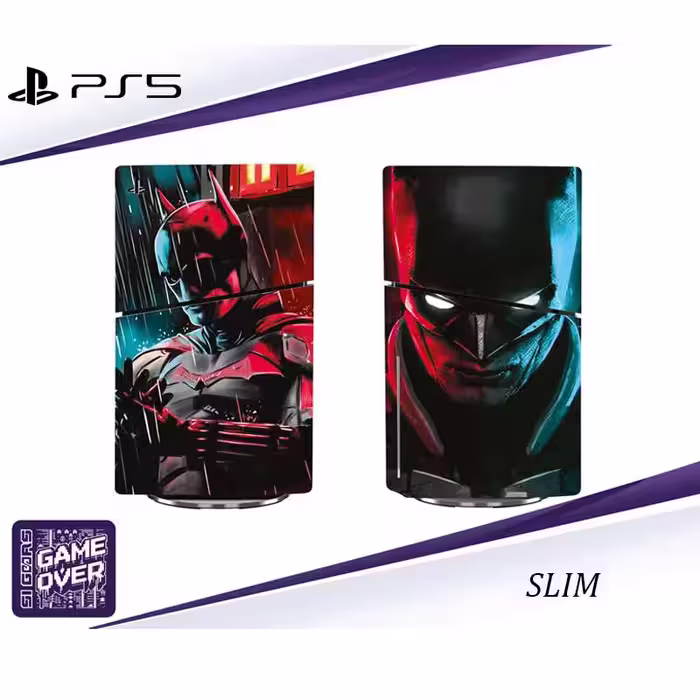 برچسب کنسول PS5 SLIM (GO) طرح BATMAN