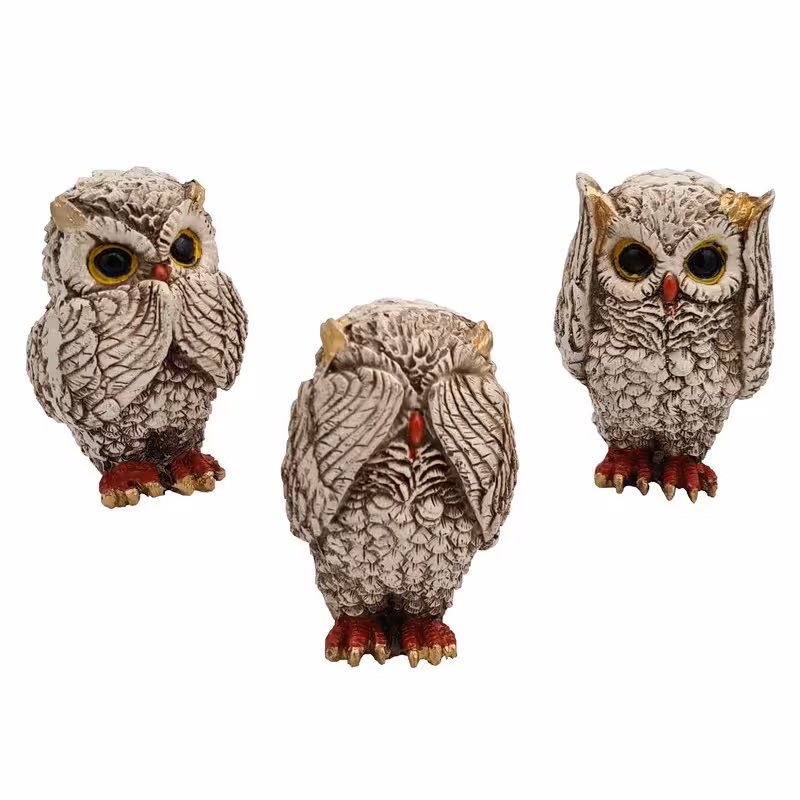 مجسمه جغد مدل مجموعه 3 عددی