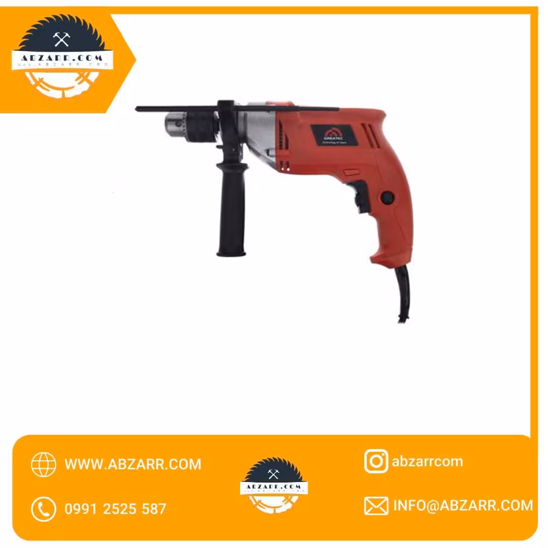 دریل برقی نیم تنه فلزی ادون 13 میلی متری 1000 وات مدل GTR 1000W (( اقساط یک ساله ))