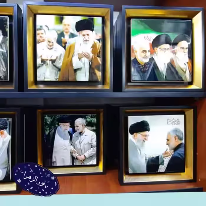 20 عدد قاب کاشی 20در20 PVC طرح رهبری و سردار سلیمانی