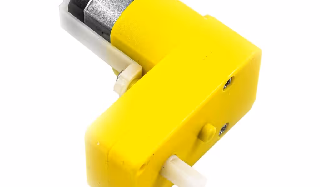 آرمیچر گریبکس پلاستیکی زرد رایت Gearbox  dc تک شافت1A48