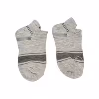 جوراب مچی طوسی پسرانه طرح راه راه مناسب 3 تا 4 سال